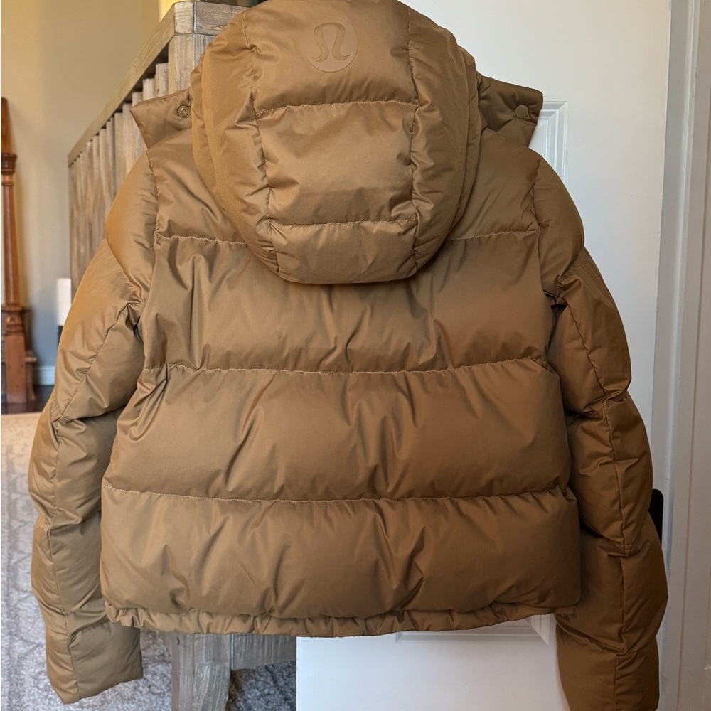 Lululemon Wunder Puff Down-Fill Cropped Jacket - Bold Beige, Size 4